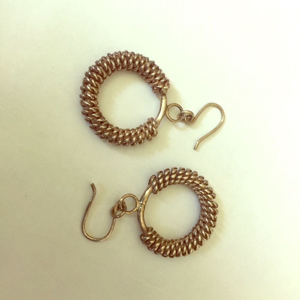 Sterling silver hoops